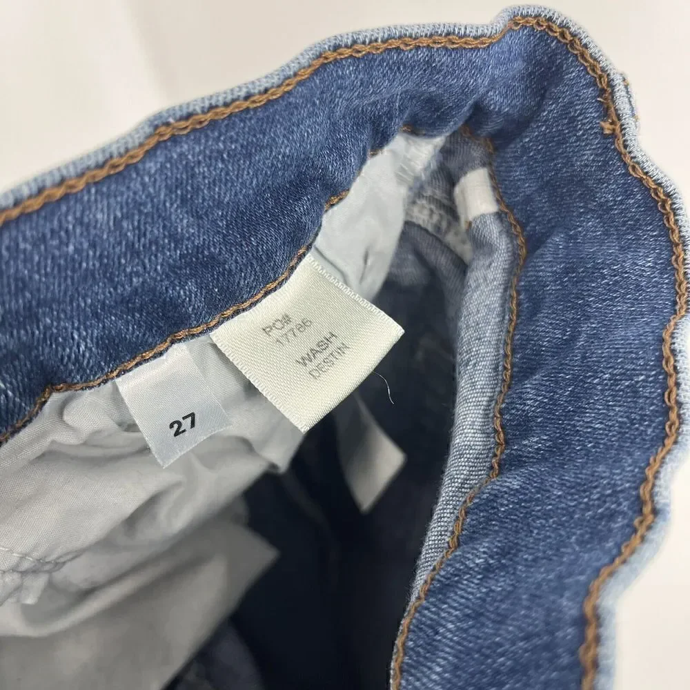 Reformation Jeans Size 27 Womens Blue Denim Mid Rise Skinny Destin Wash Stretch